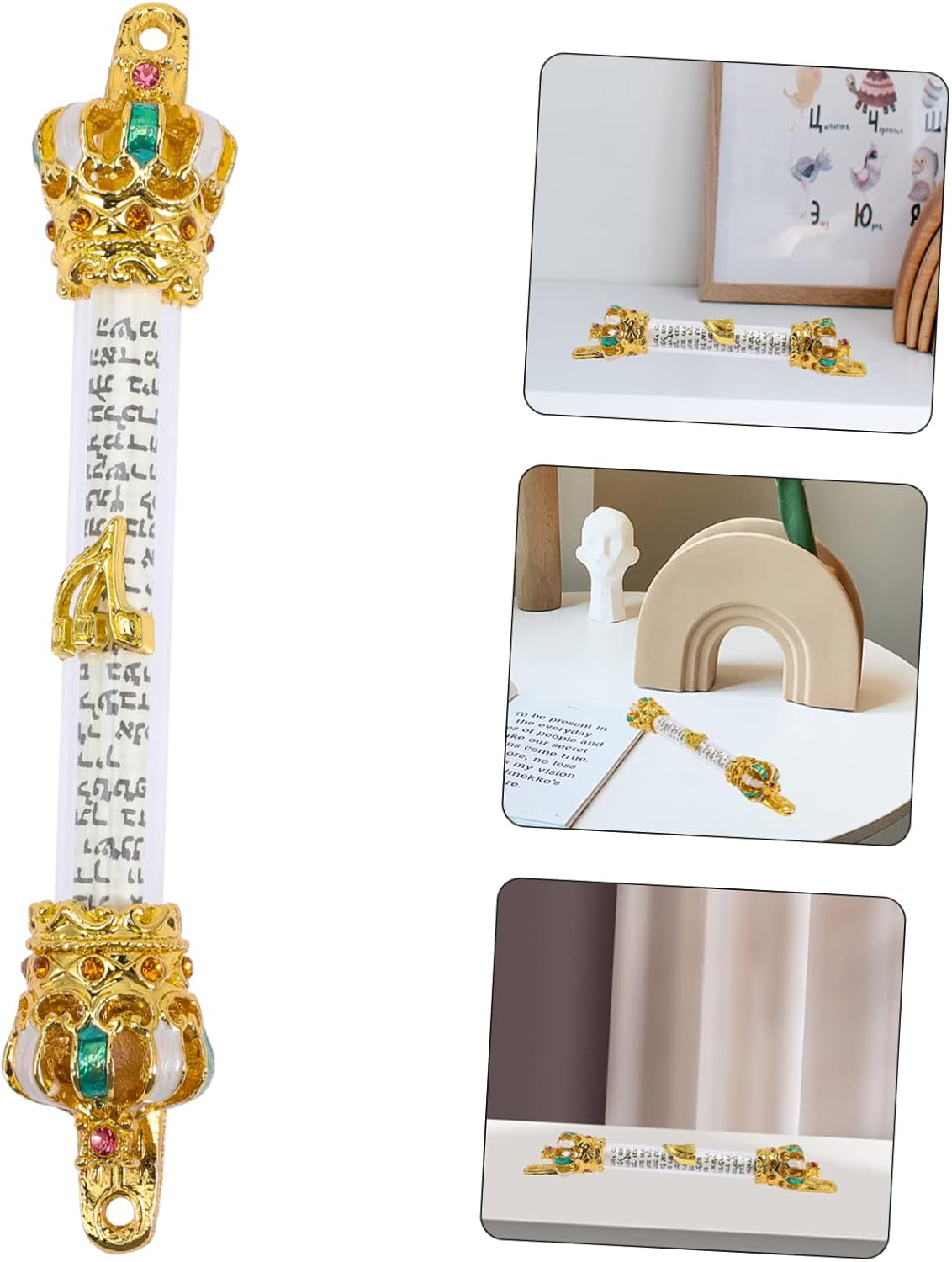 Jewish Metal Mezuzah Door Hanging Decor Scripture Lintel