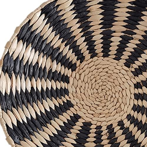 Duiaynke Woven Hanging Basket for Home Decor Black 30cm