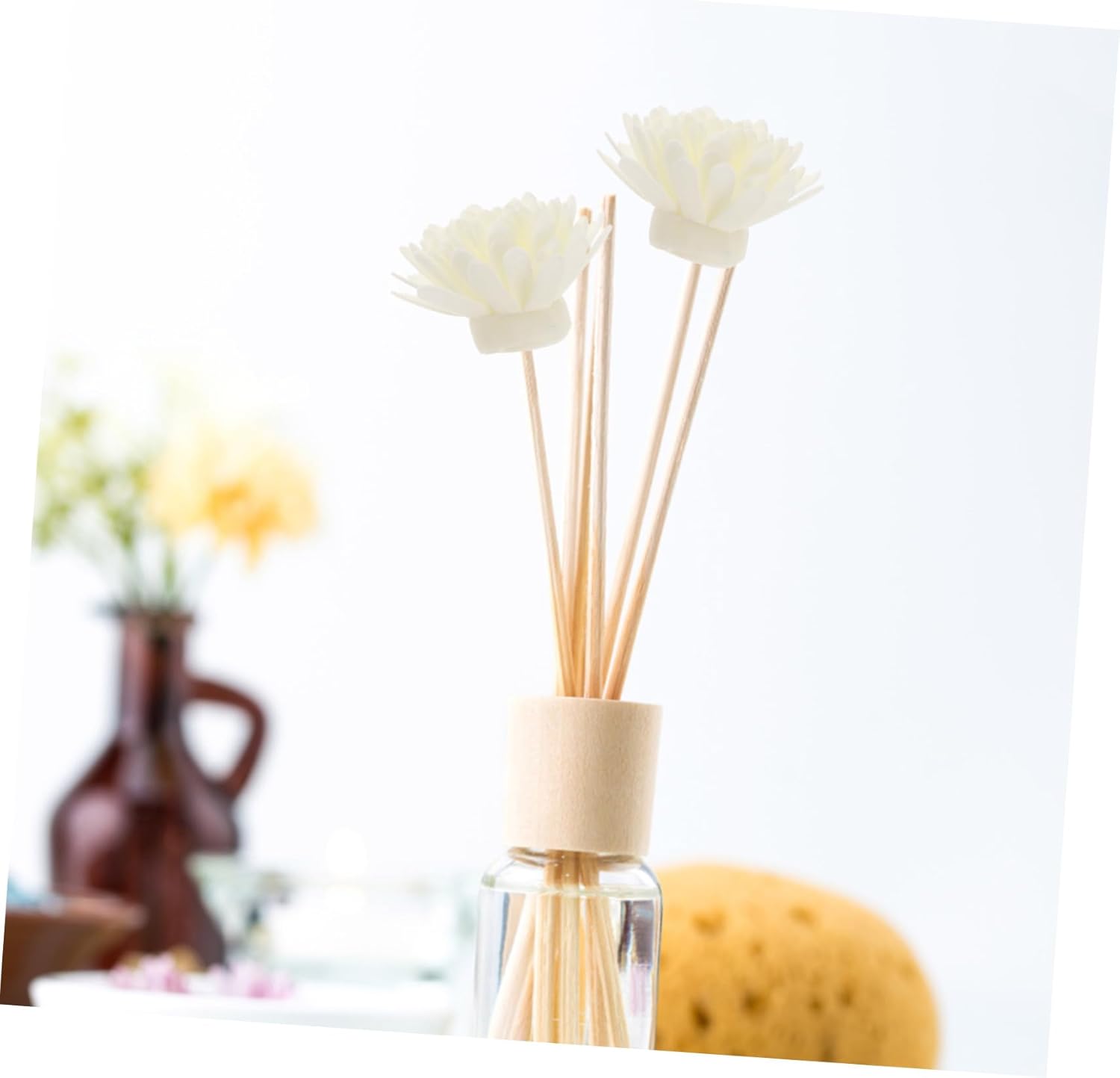 5set Small Chrysanthemum Aroma Diffuser Replacement Sticks Natural Rattan for Home Fragrance