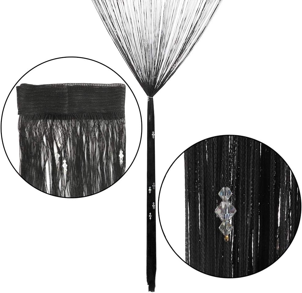 Greenwish Crystal Beads Curtain for Doorway and Window
