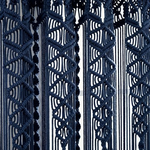 Lush Decor Boho Macrame Cotton Curtain Panel