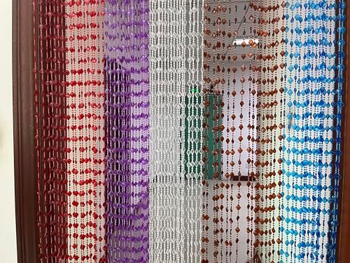 ZiDeTang Maple Leaf Beaded Curtain Panel