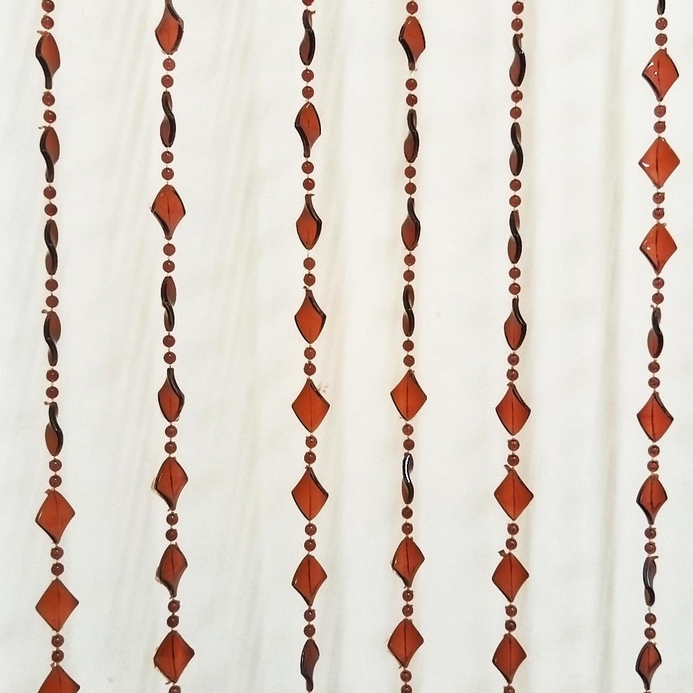 Ave Split Beaded Curtain for Doorway Window Room Divider