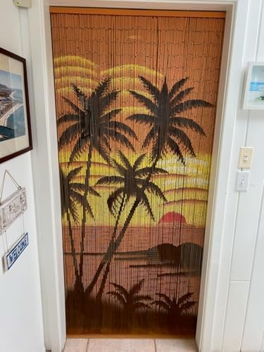 Beaded Curtain with 125 Strands and Hanging Hardware