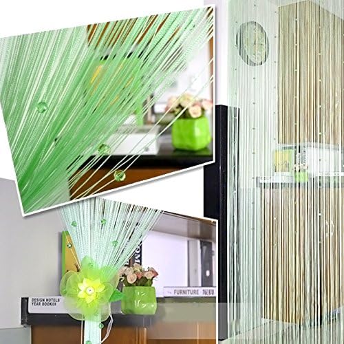 Crystal Glass Beaded Tassel Sheer Curtain for Door and Window