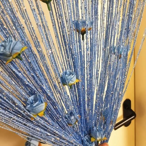 1 Panel Shiny Tassel Curtain for Door and Window