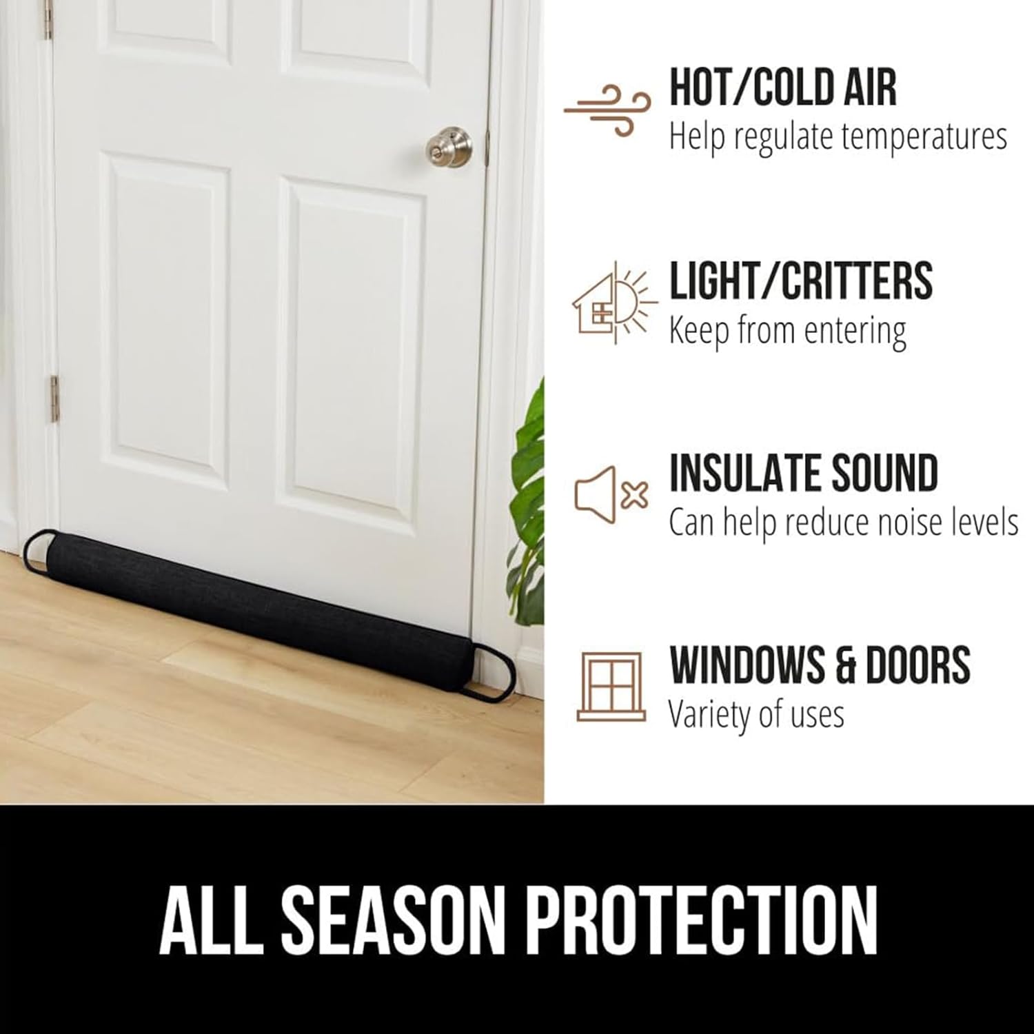 CDAR Door Draft Stopper Durable Windproof Sealing Strip