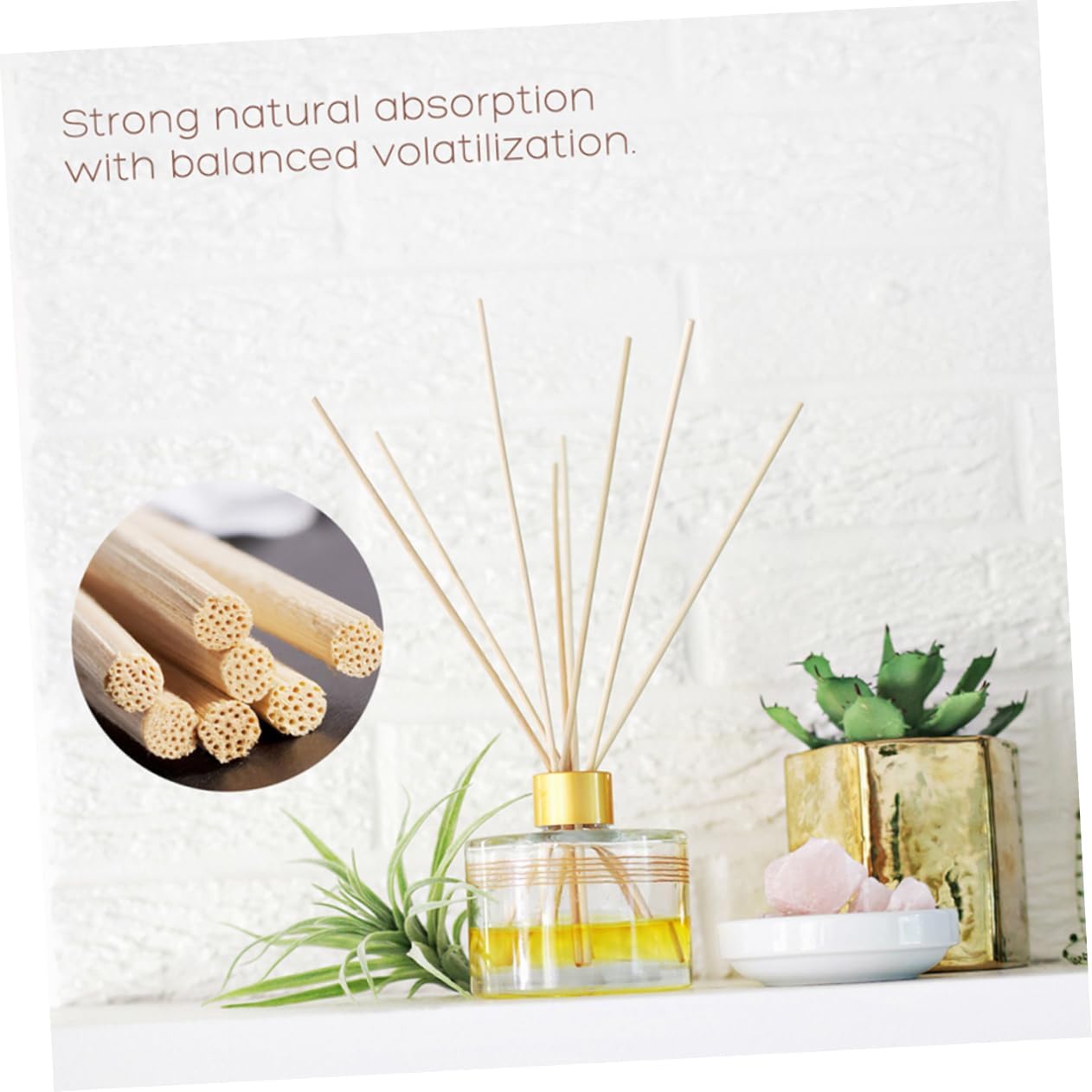 MAGICLULU 30pcs Rattan Diffuser Sticks for Essential Oil