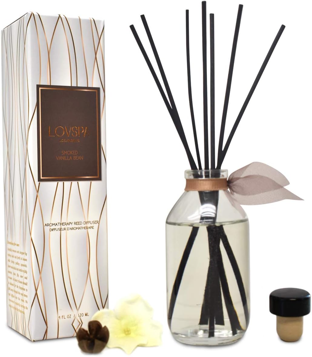 LOVSPA Smoked Vanilla Reed Diffuser Set