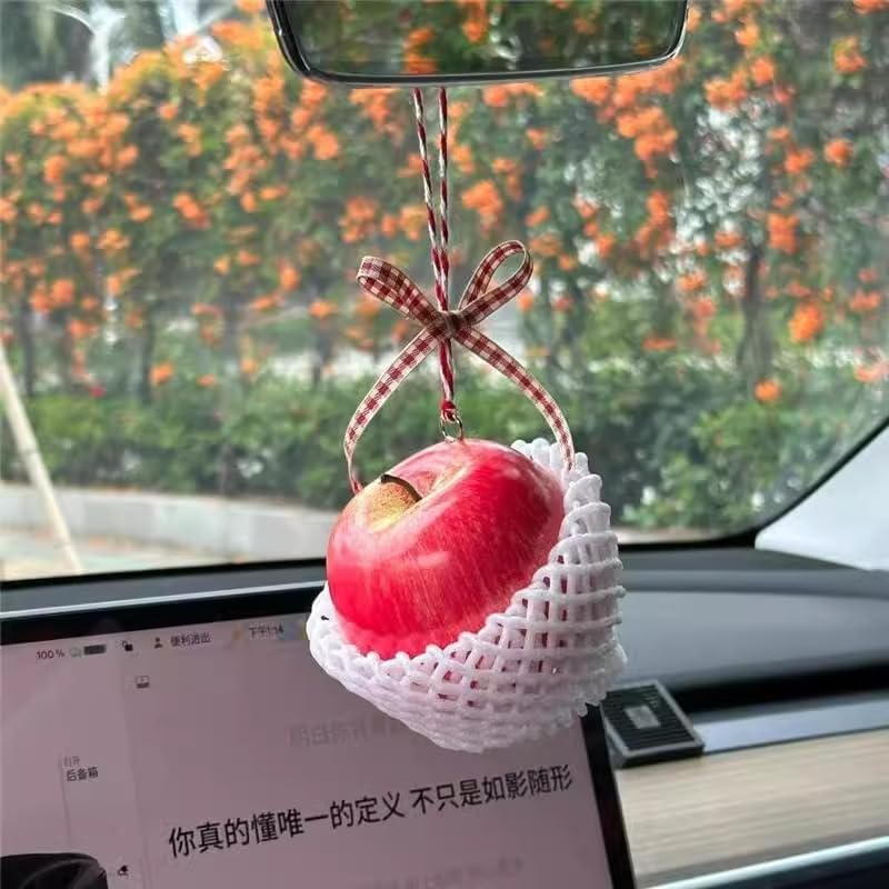 Realistic Fruit Car and Bag Charms - Lightweight Foam Design