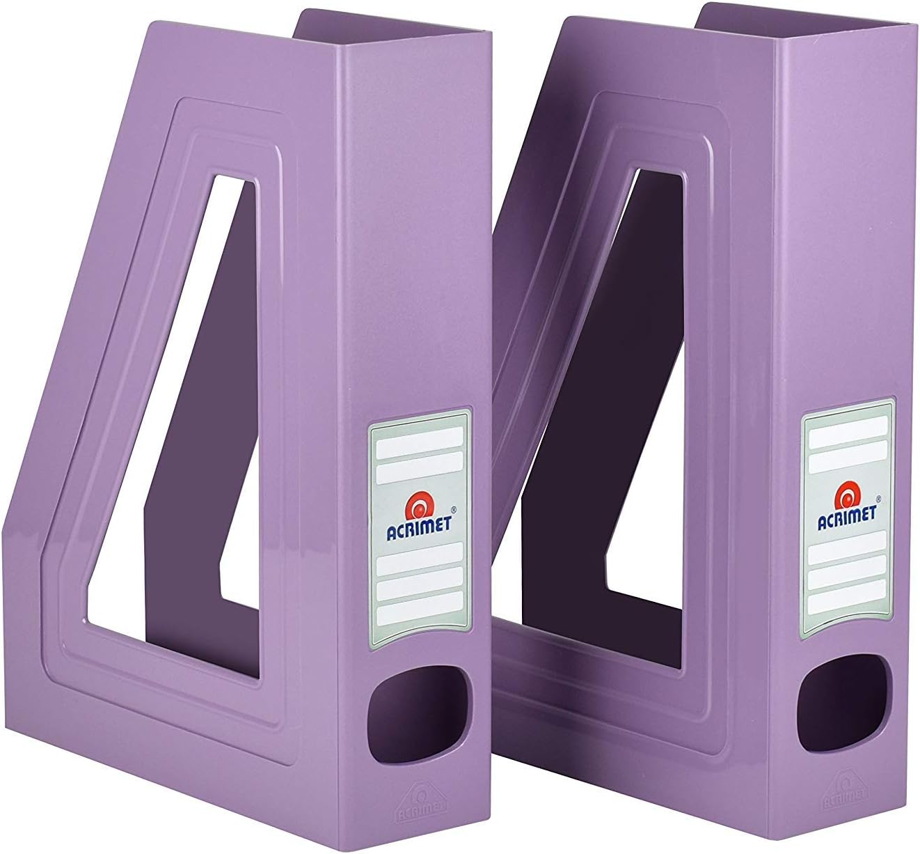 Acrimet Magazine Holder Solid Purple 2 Pack