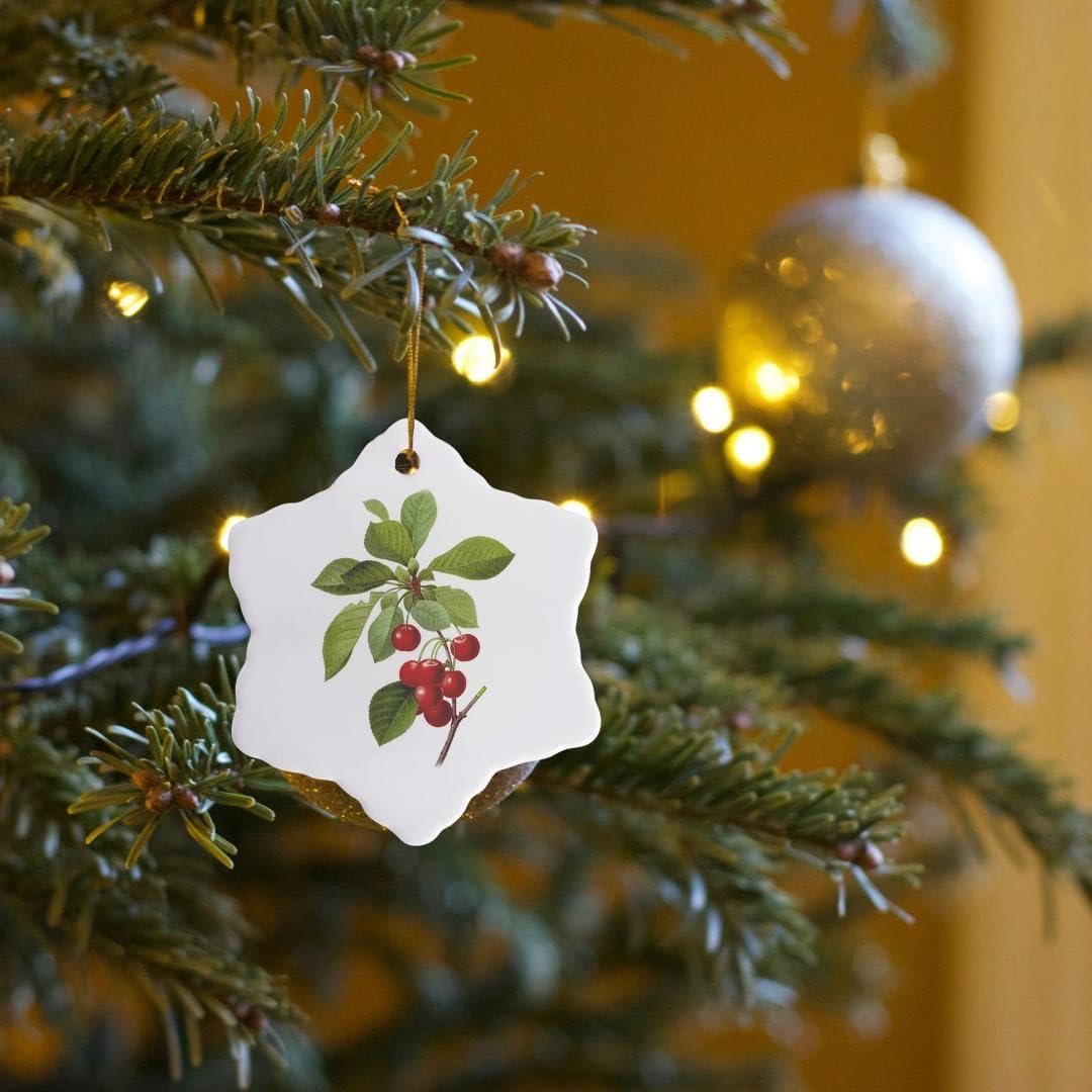 3 Inch Redoute Snowflake Porcelain Ornament