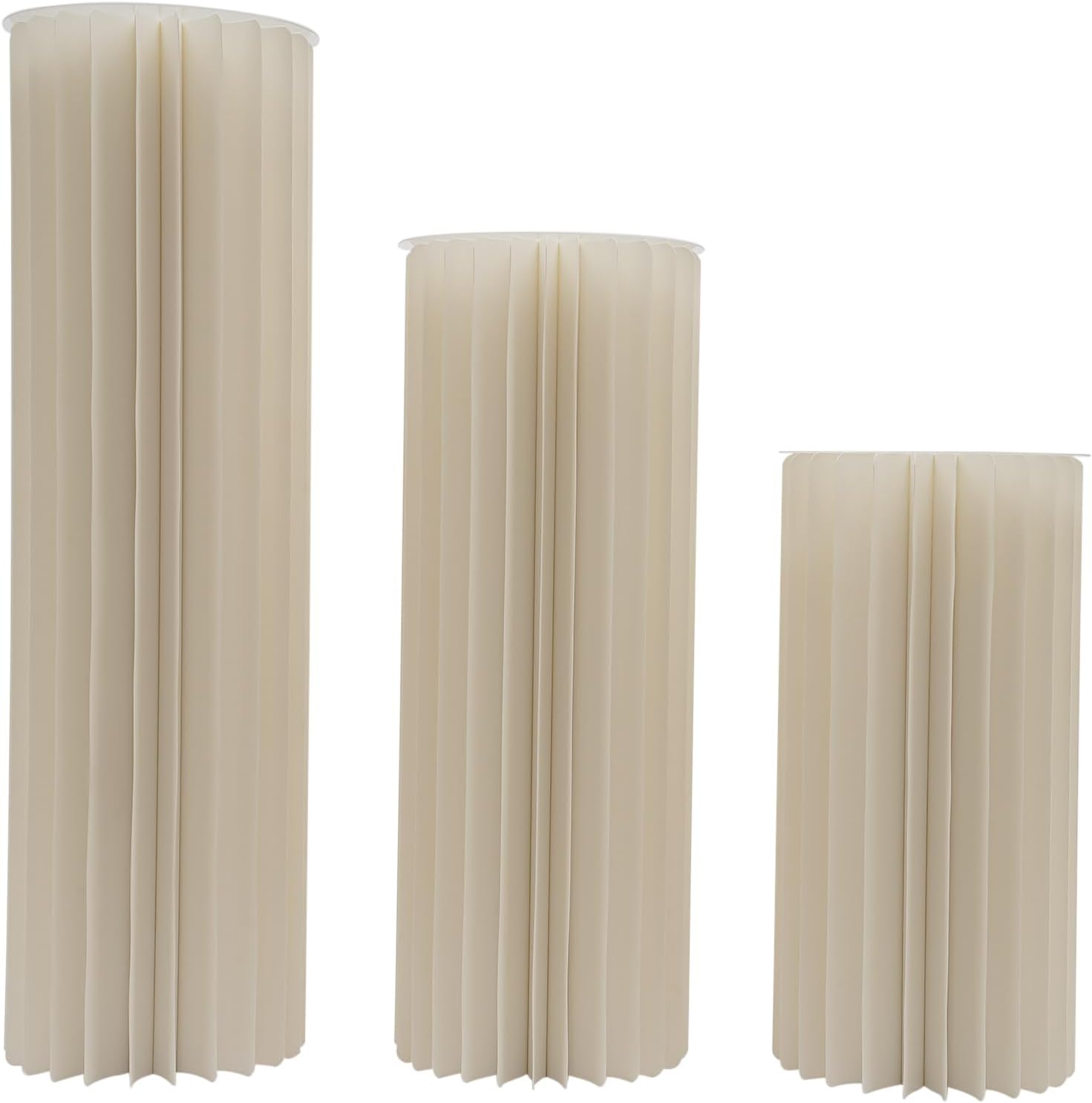 Foldable Cardboard Flower Stand 3Pcs for Wedding Display