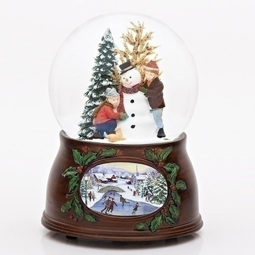 Roman 5 Inch 100mm Kids Snowman Dome Snow Globe