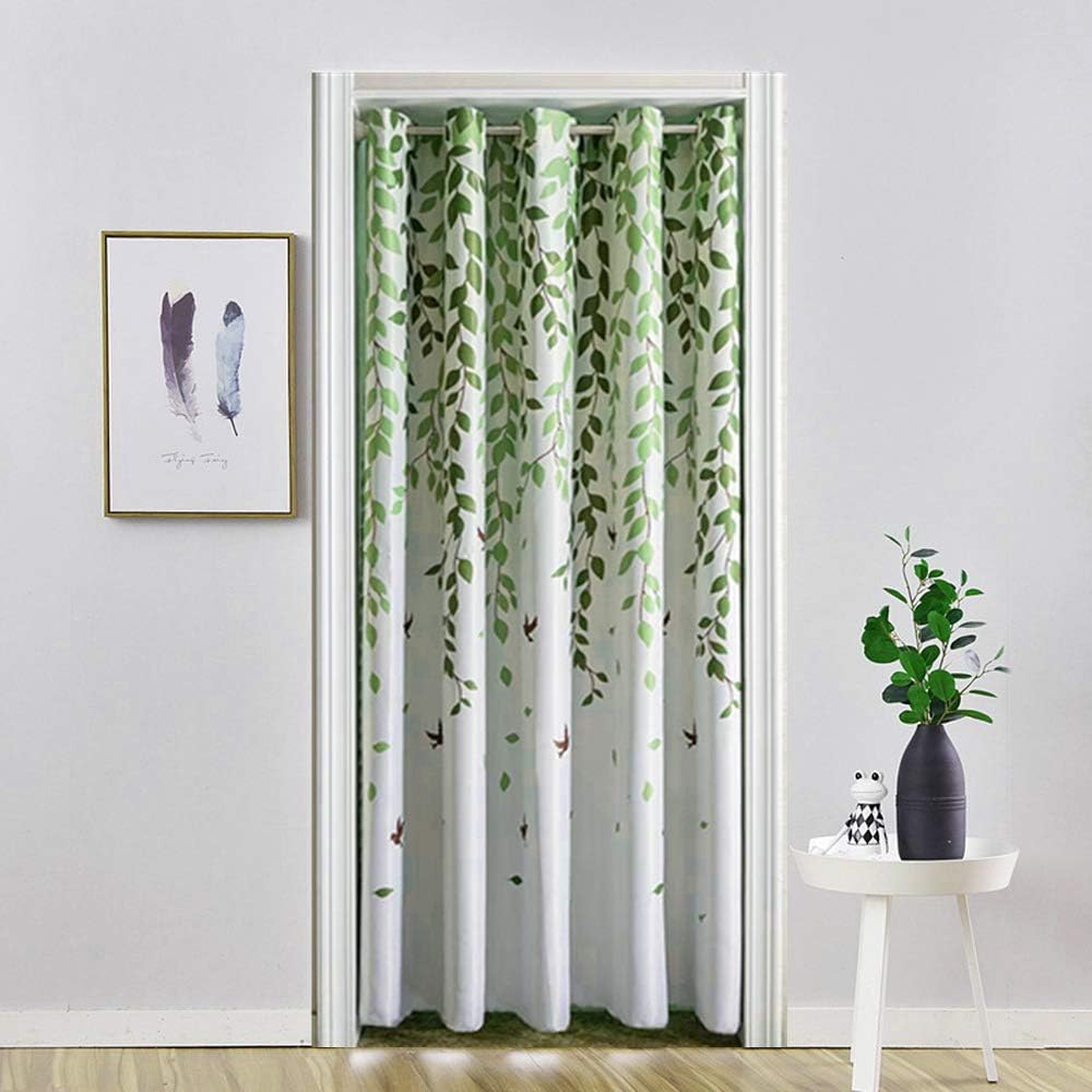 WPKIRA Blackout Curtains Birds Leaves Print 39x78 Inch 1 Panel
