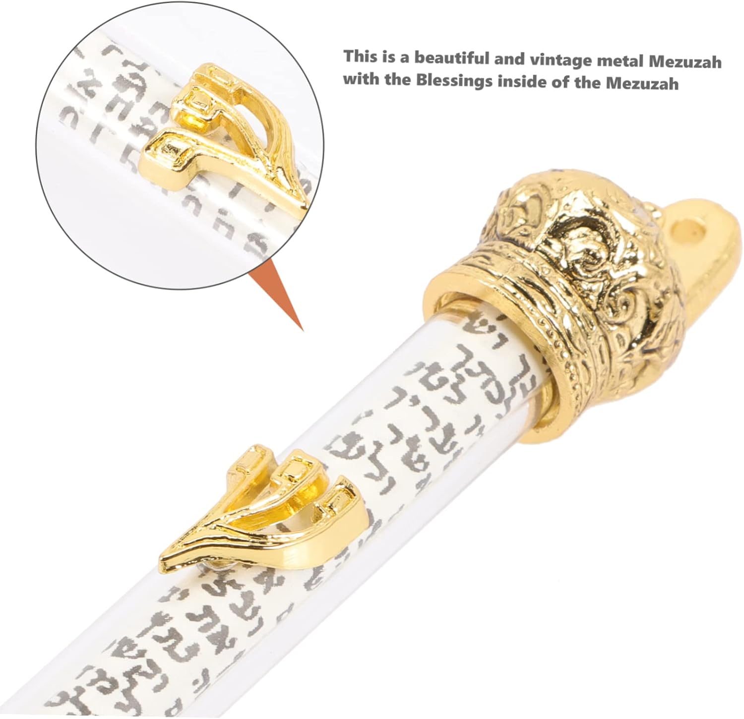 Metal Mezuzah Door Decor Religious Design
