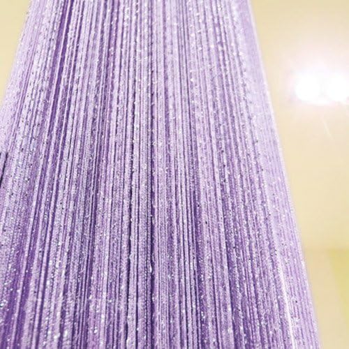 Topixdeals Door Curtain with Silver Ribbon Fringe
