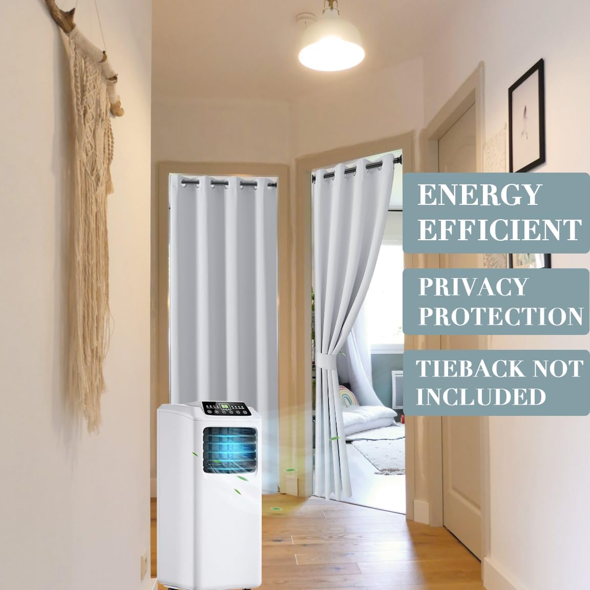 Curtain as Bedroom Door Sound Proof for Doorway Cover