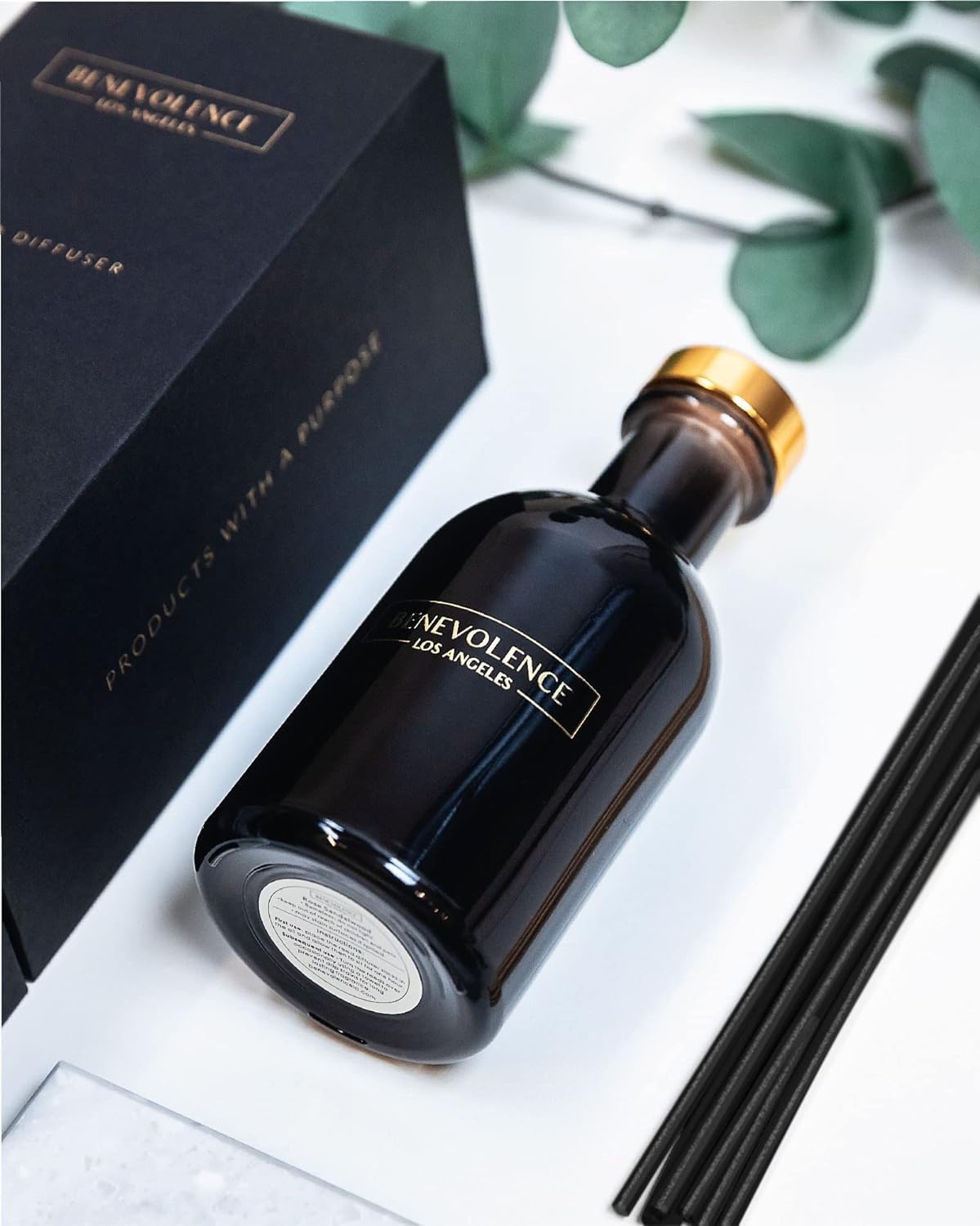 Benevolence LA Lavender Eucalyptus Reed Diffuser Set