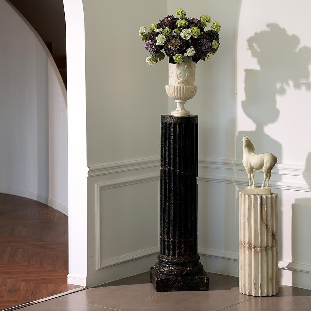 Greek Column Middle Ancient Style Resin Roman Pillar Ornament