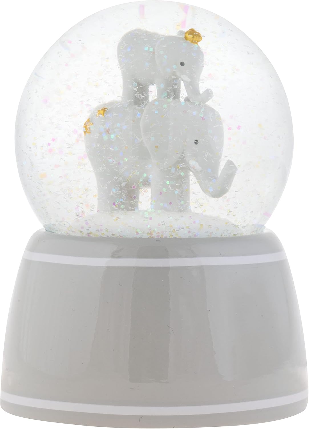 Stephen Joseph Elephant Snow Globe with Lights and Shimmer