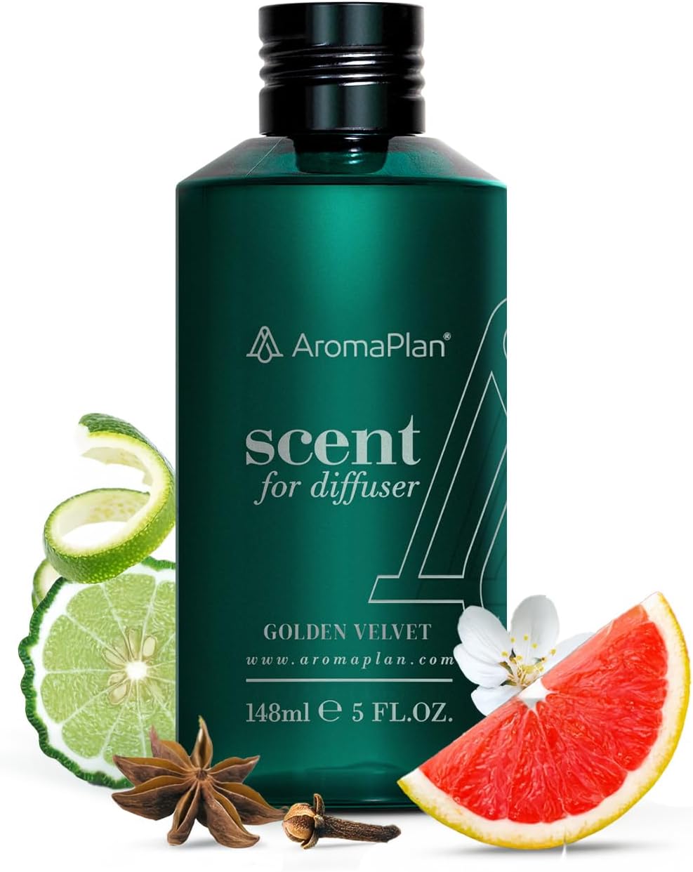Aromaplan Hotel Scents Golden Velvet 5 Fl Oz Luxury Diffuser Oil