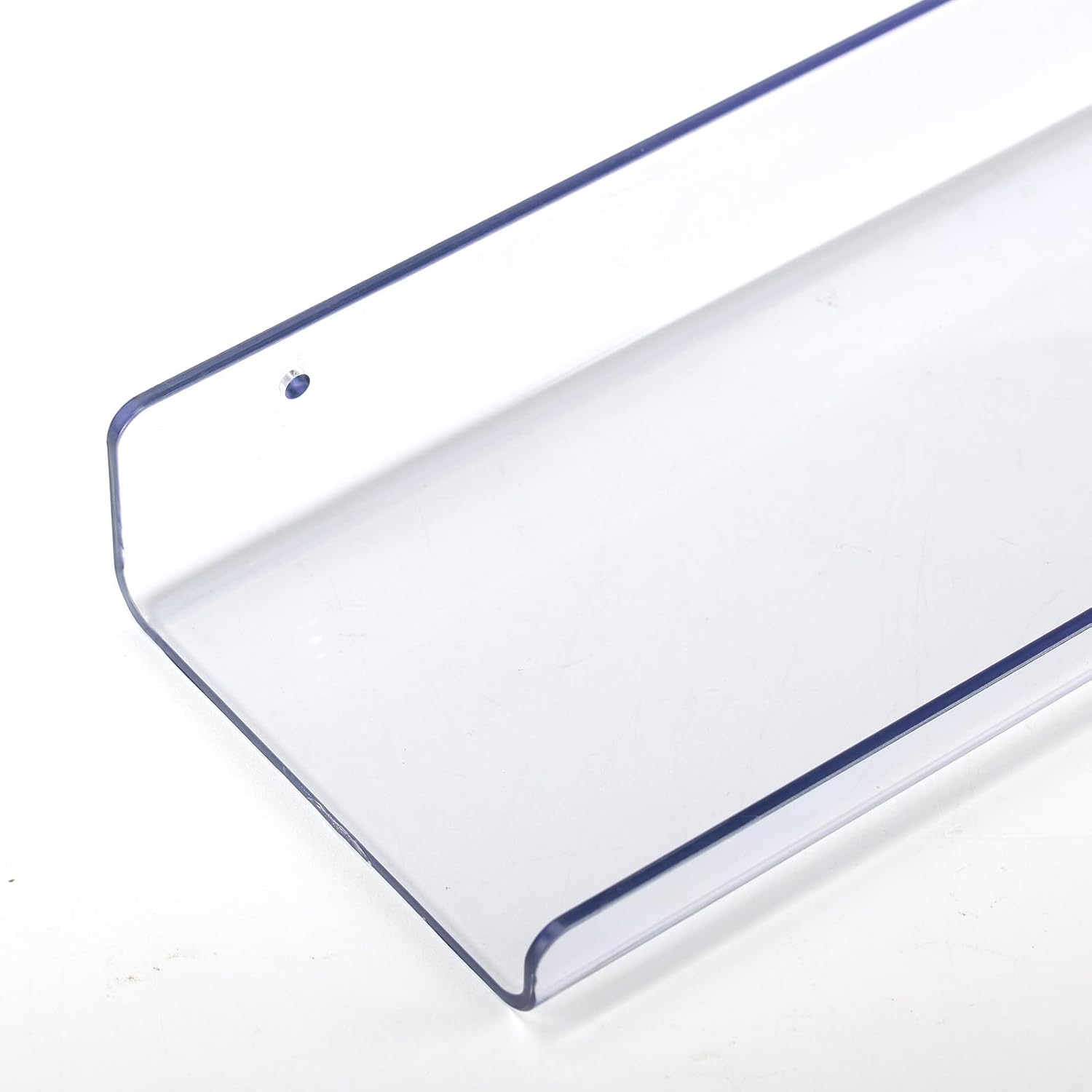 MEBRUDY 5 Pack Clear Floating Shelves for Home Storage