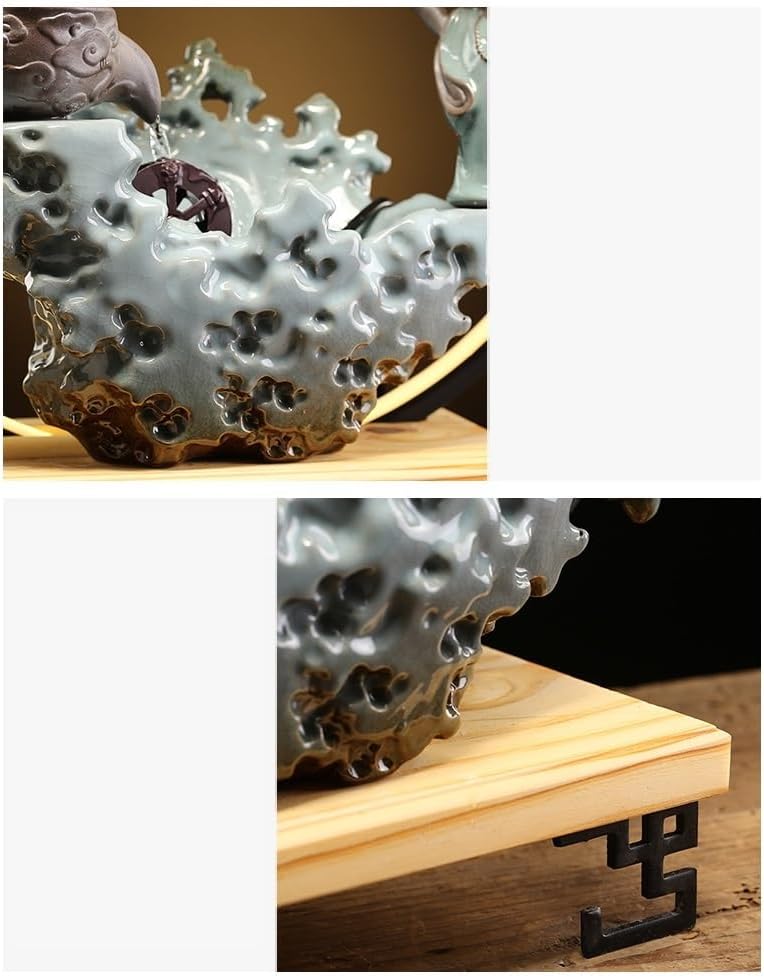 AQWASYUTER Water Fountain Indoor Tabletop Fountain