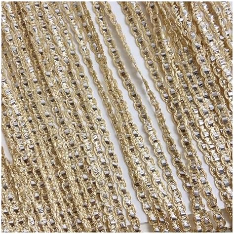 String Curtains Flash Line Shiny Tassel Door Divider Blue 100x200cm