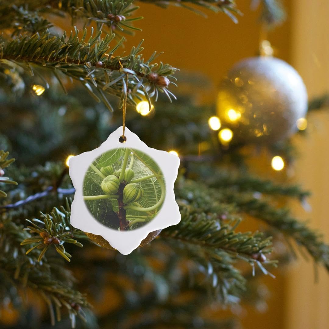 3 inch Snowflake Porcelain Ornament - Fig Tree Keepsake