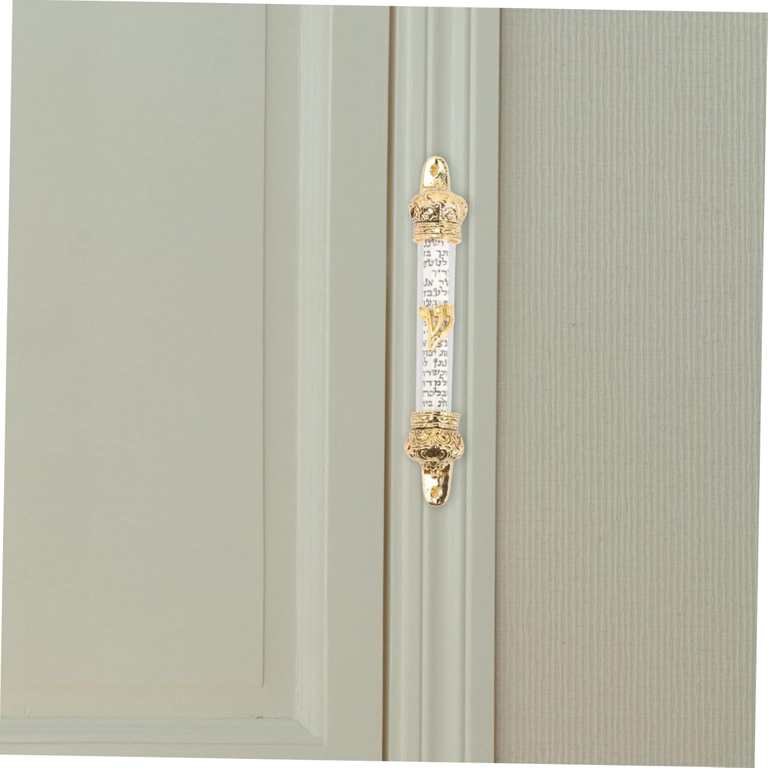 BIUDECO Mezuzah Decorative Metal Door Mount with Scroll