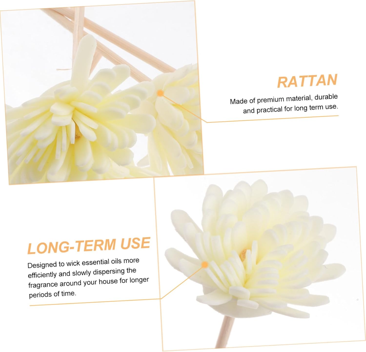5 Set Chrysanthemum Aroma Diffuser Sticks for Essential Oil