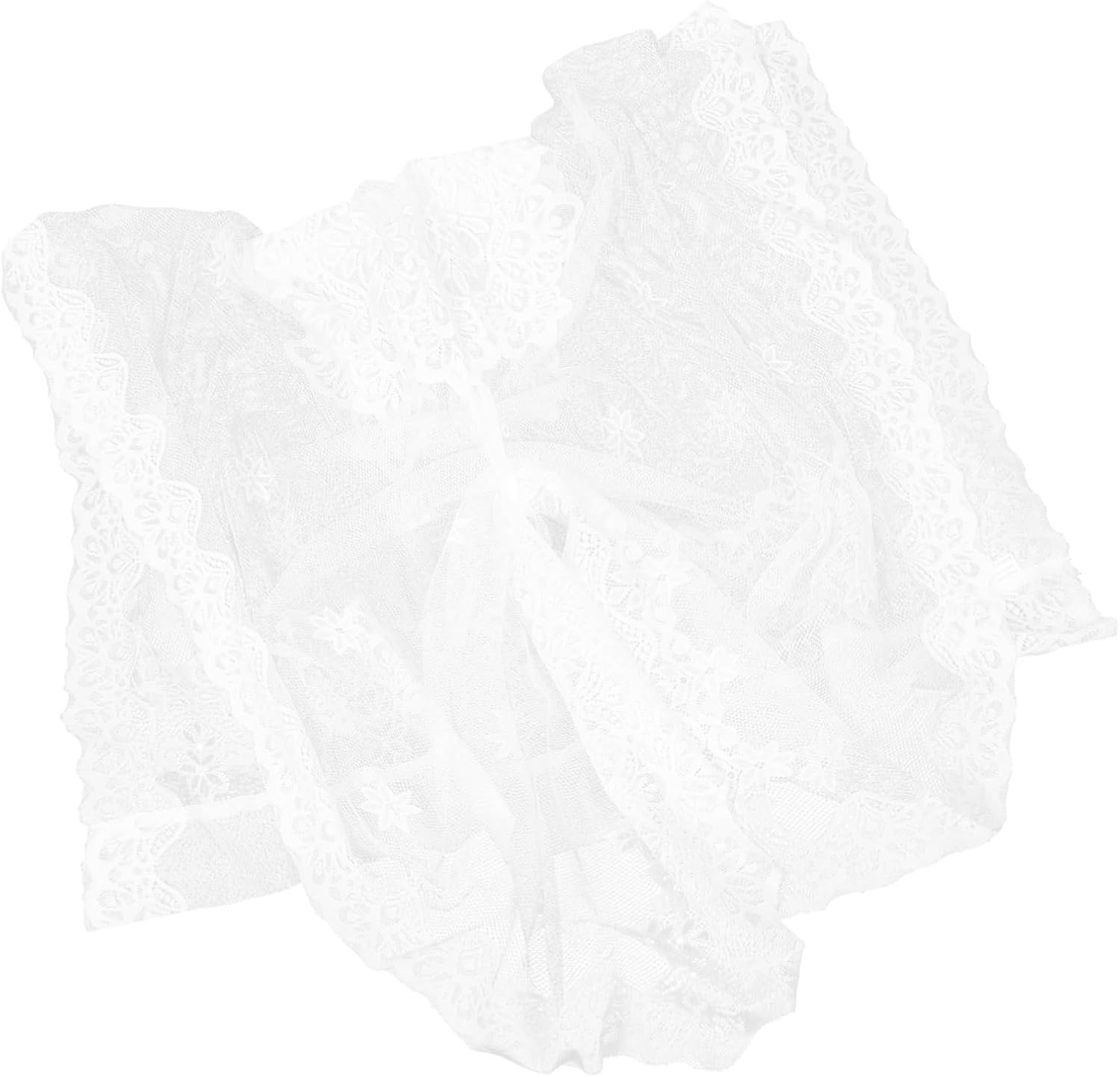 French Style Lace Sheer Door Curtain for Kitchen and Home