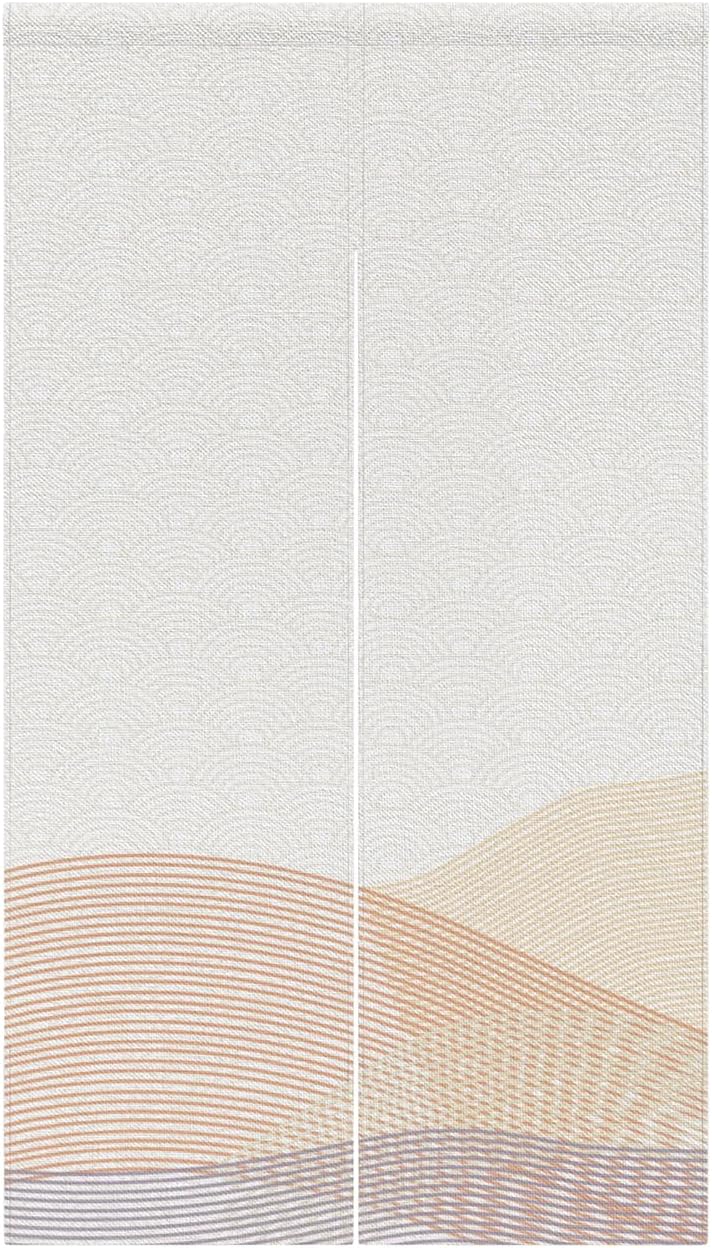 Leowefowa Traditional Japanese Noren Door Curtain Double Sided Panel 335x709
