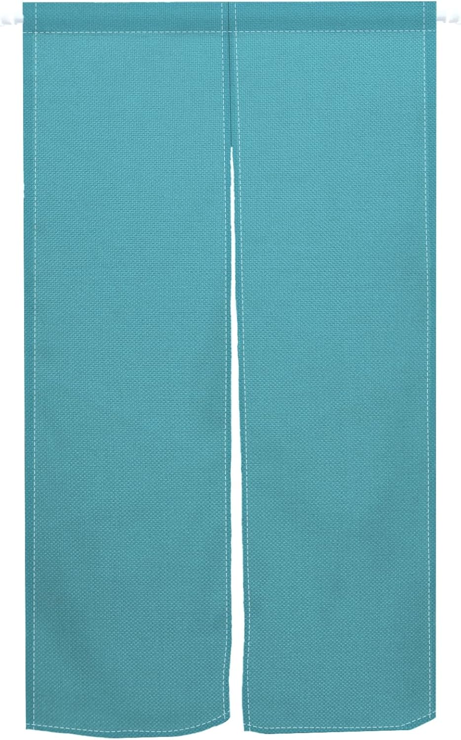 Leowefowa Solid Turquoise Blue Noren Door Curtain