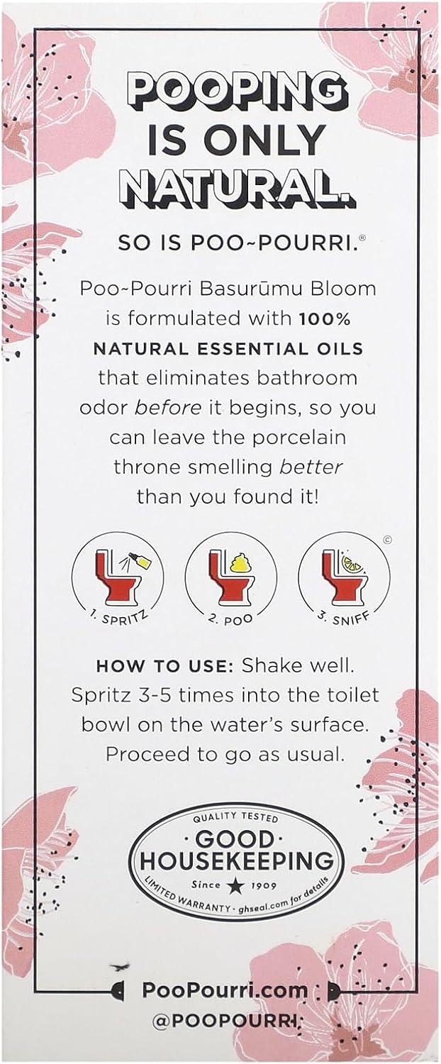 Poo-Pourri Before-You-Go Toilet Spray Basarumu Bloom 2 Fl Oz