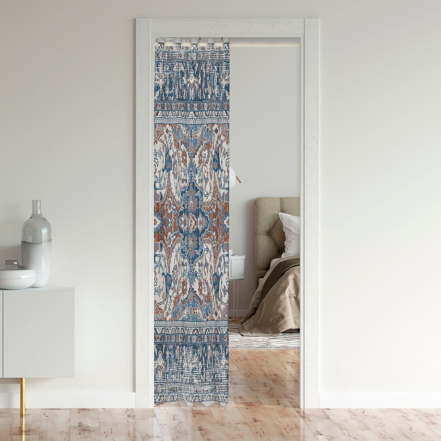 Erosebridal Antique Door Curtain with Damask Floral Design