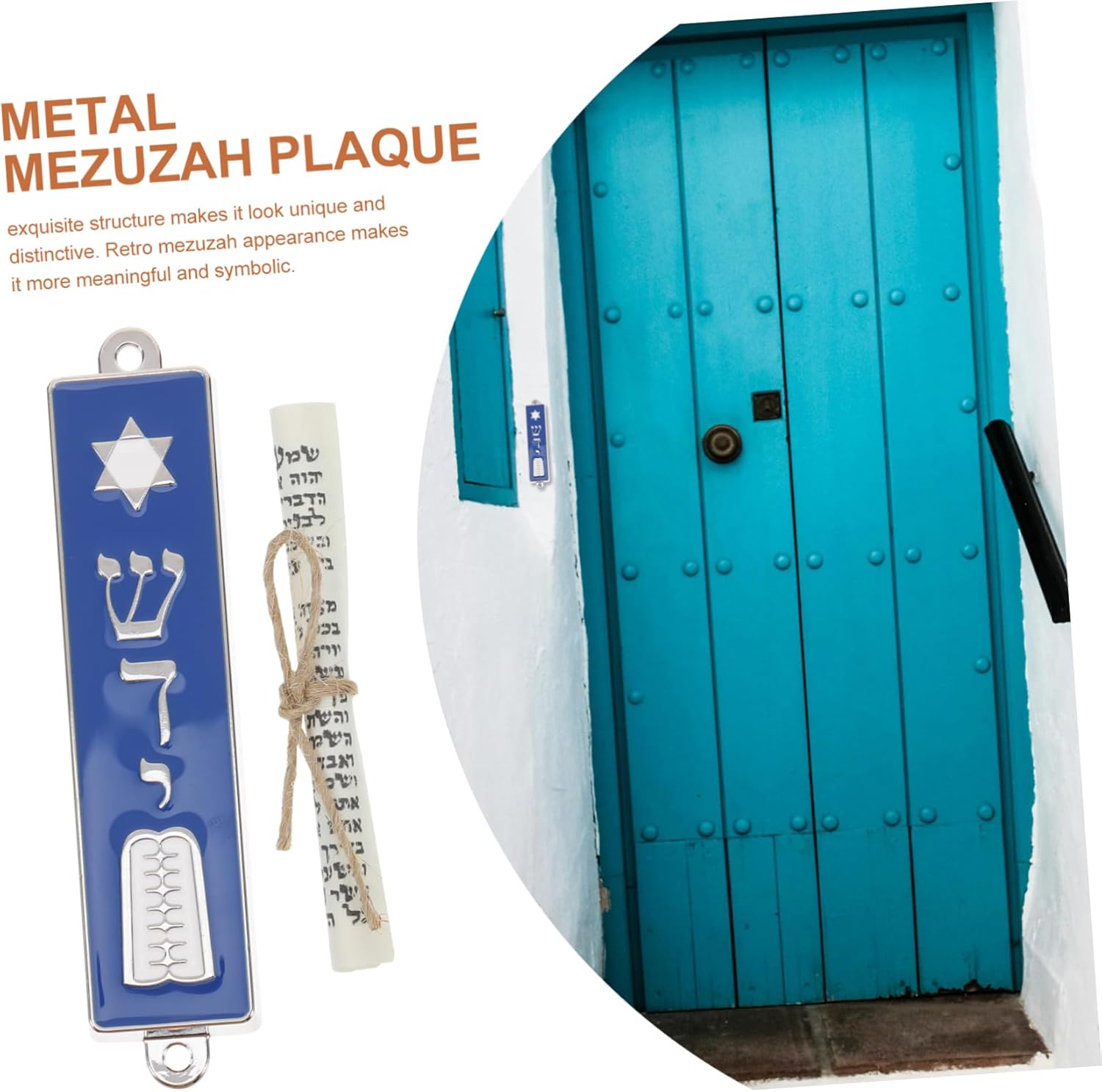 LIFKICH Mezuzah with Holy Text and Crown Decor