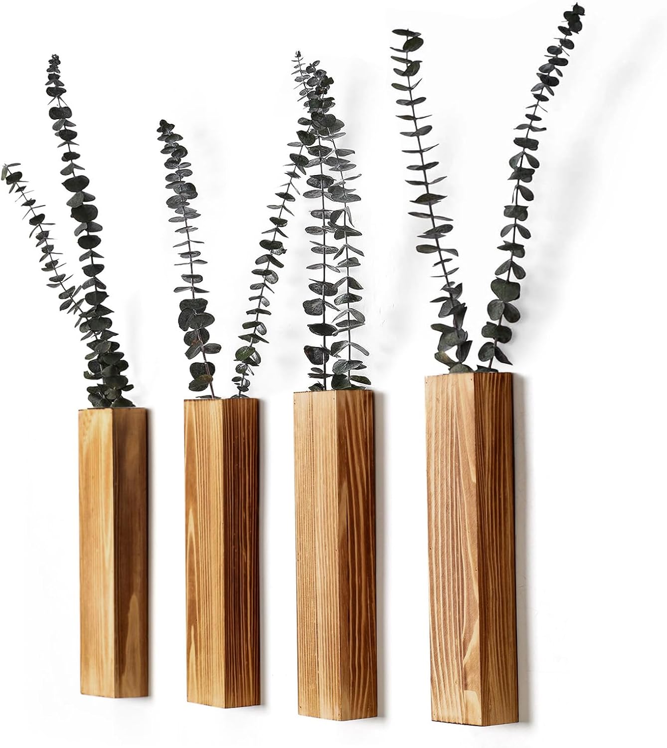 Sawoake Wooden Wall Planter Set of 4 - Modern Home Decor