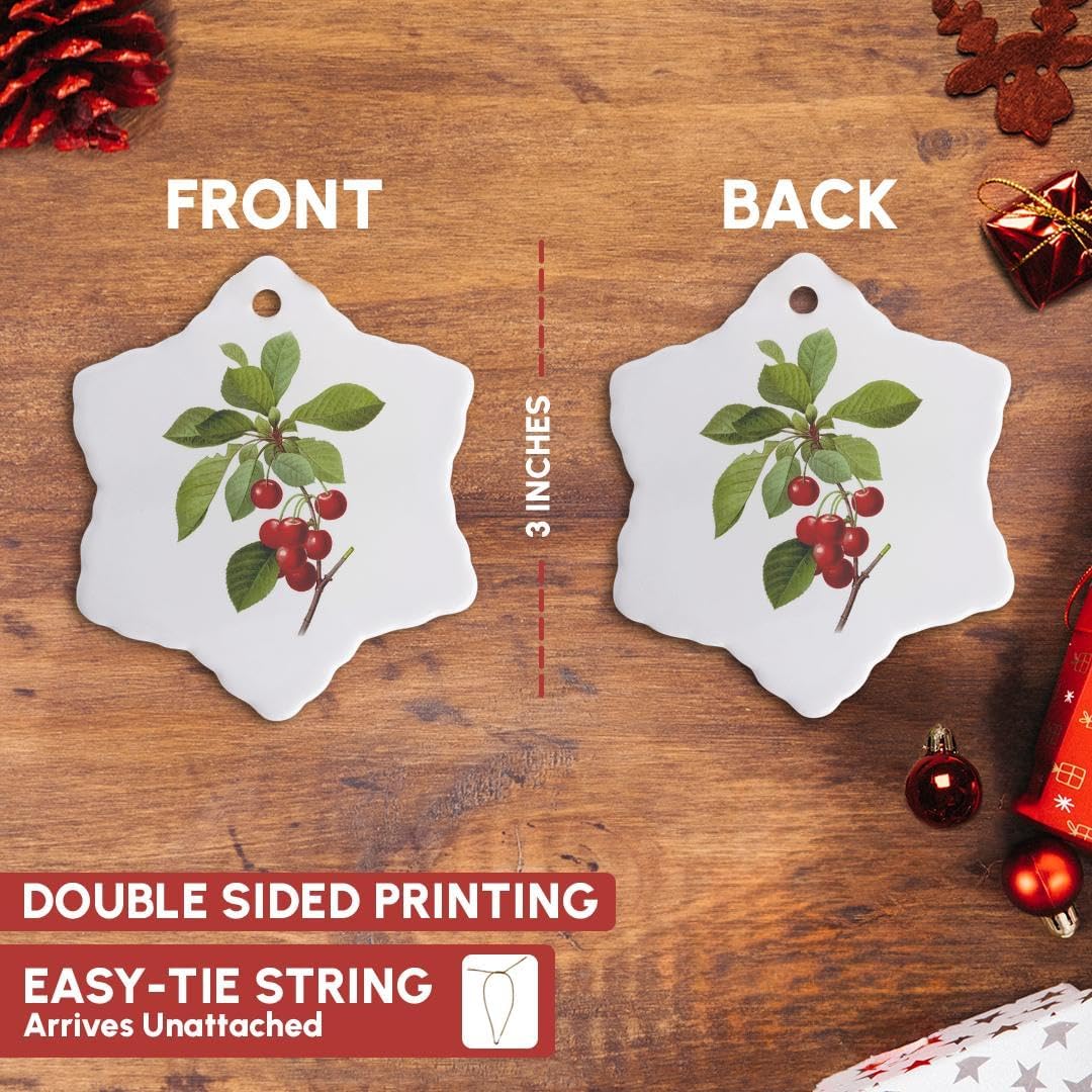 3 Inch Redoute Snowflake Porcelain Ornament