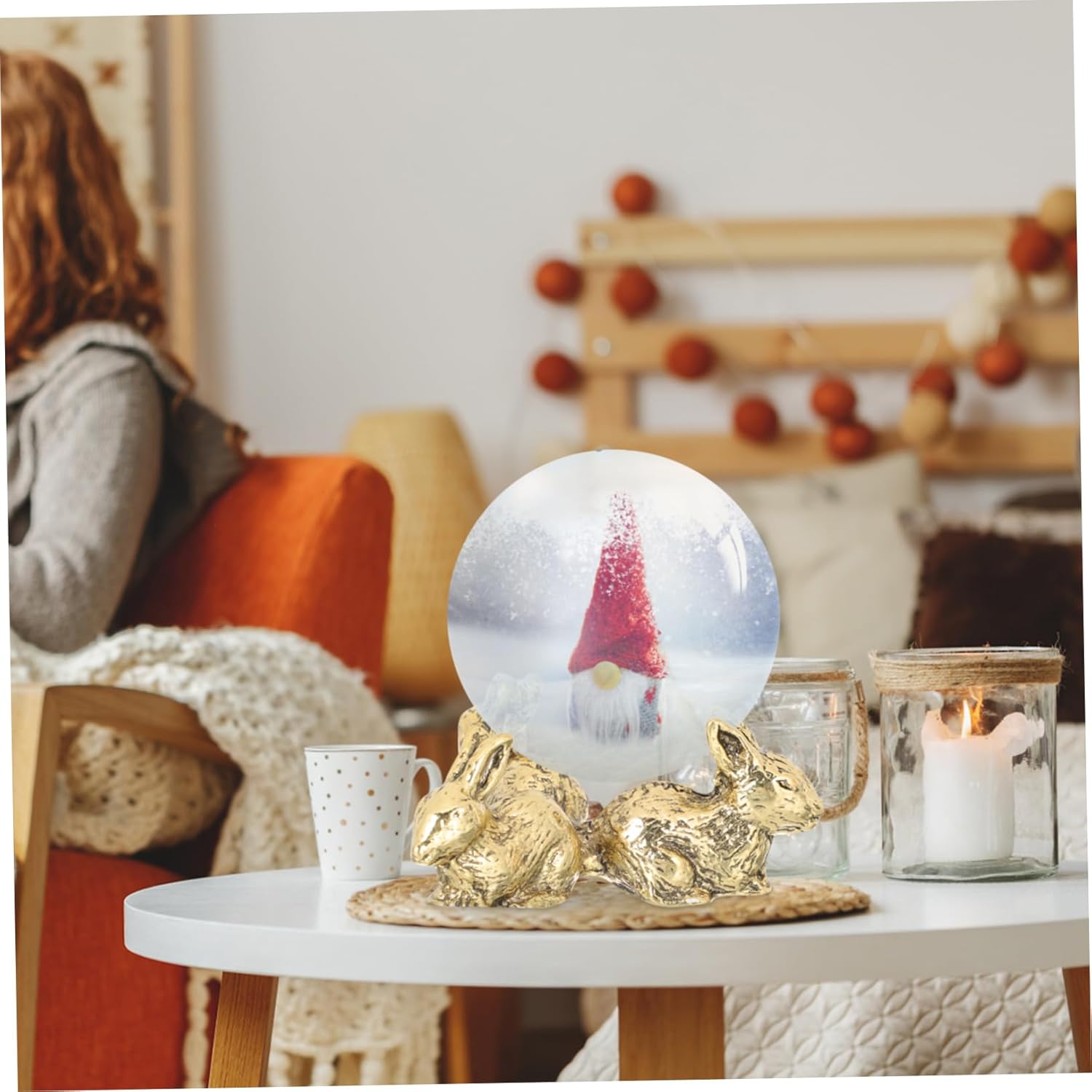 Eringogo Rabbit Shaped Crystal Ball Display Base
