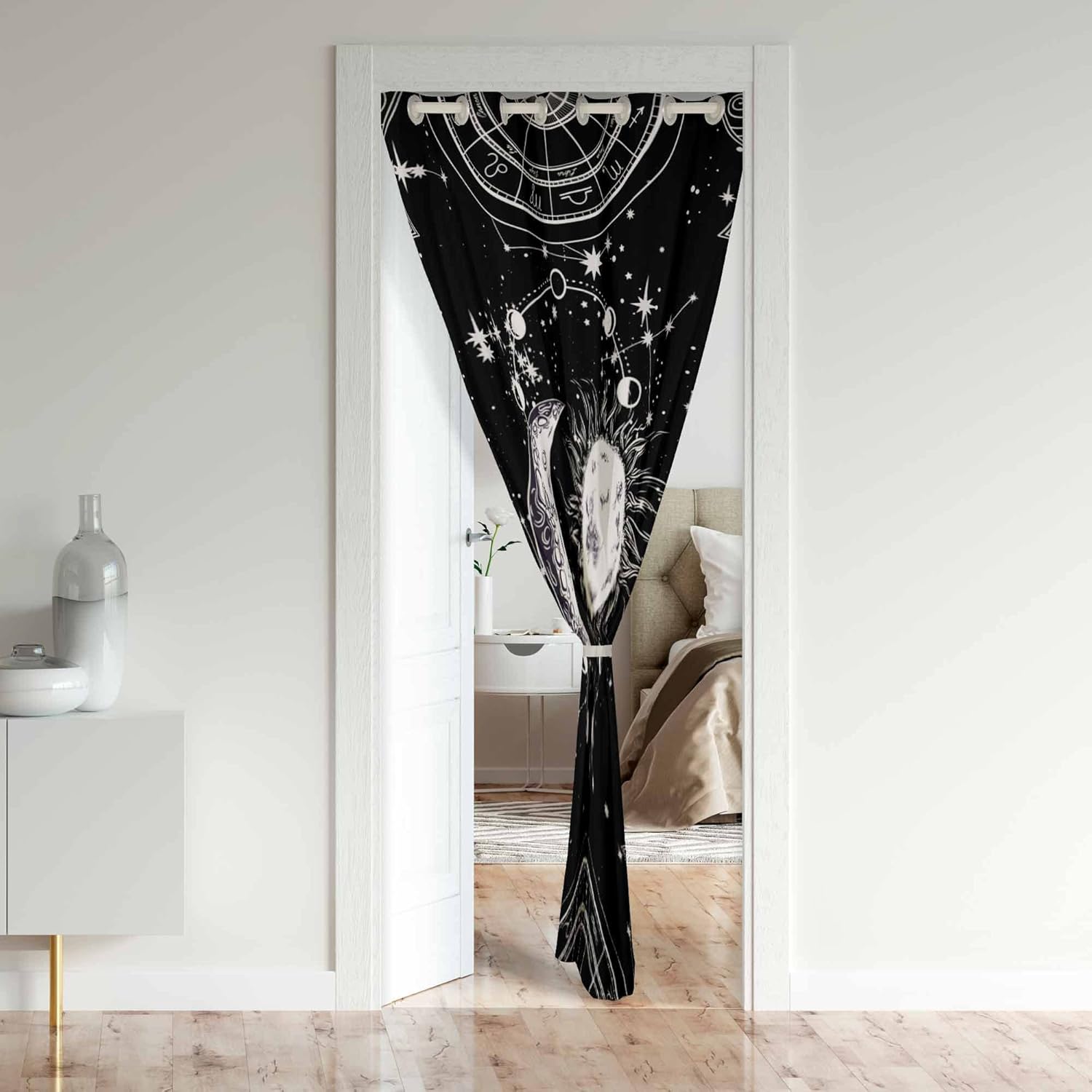 Jejeloiu Sun Moon Privacy Thermal Insulated Curtain Panel