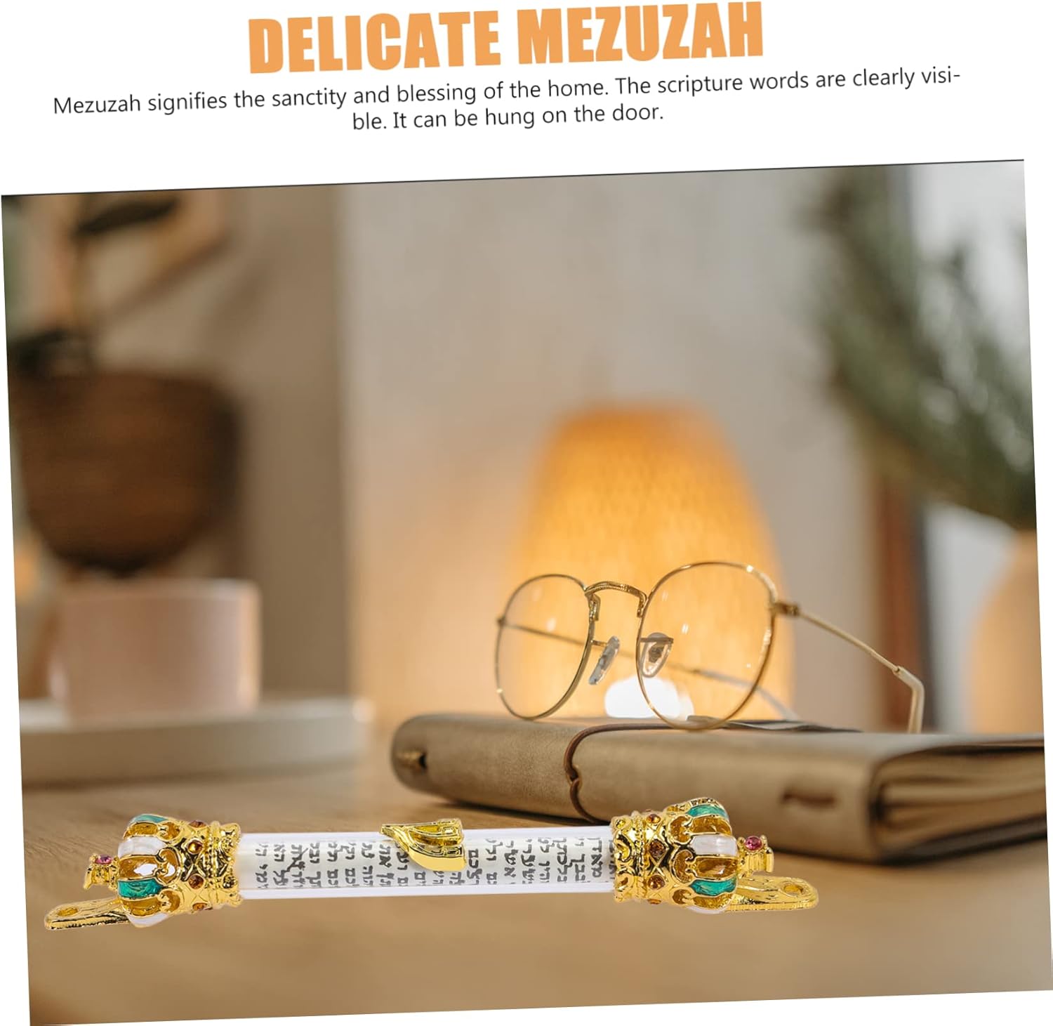 GOOHOCHY Mezuzah Scroll for Bathroom Door Jewish Decor