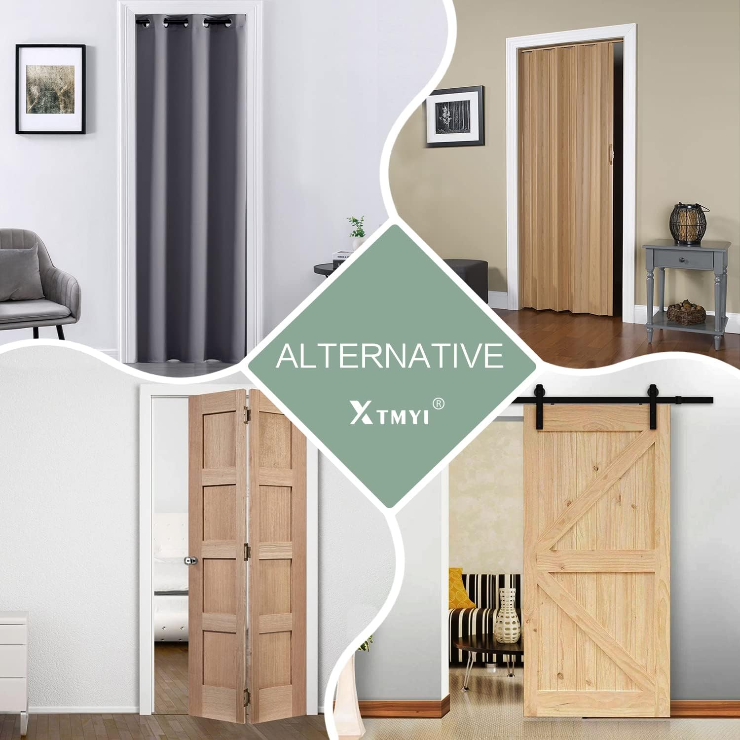 XTMYI Thermal Insulated Curtains Dark Grey 34x80 Inches