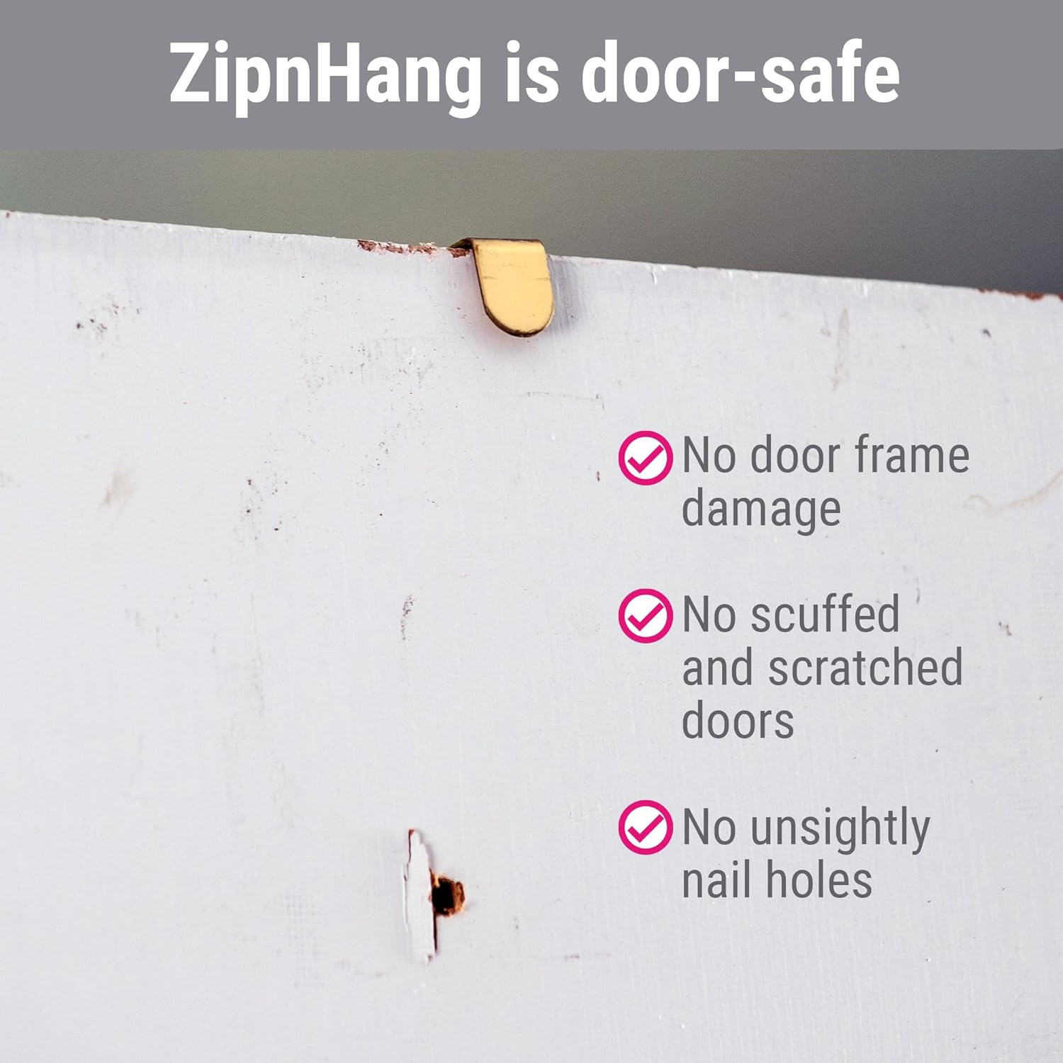 Zip n Hang Wreath Hanger - Black 1 Pack Damage Free