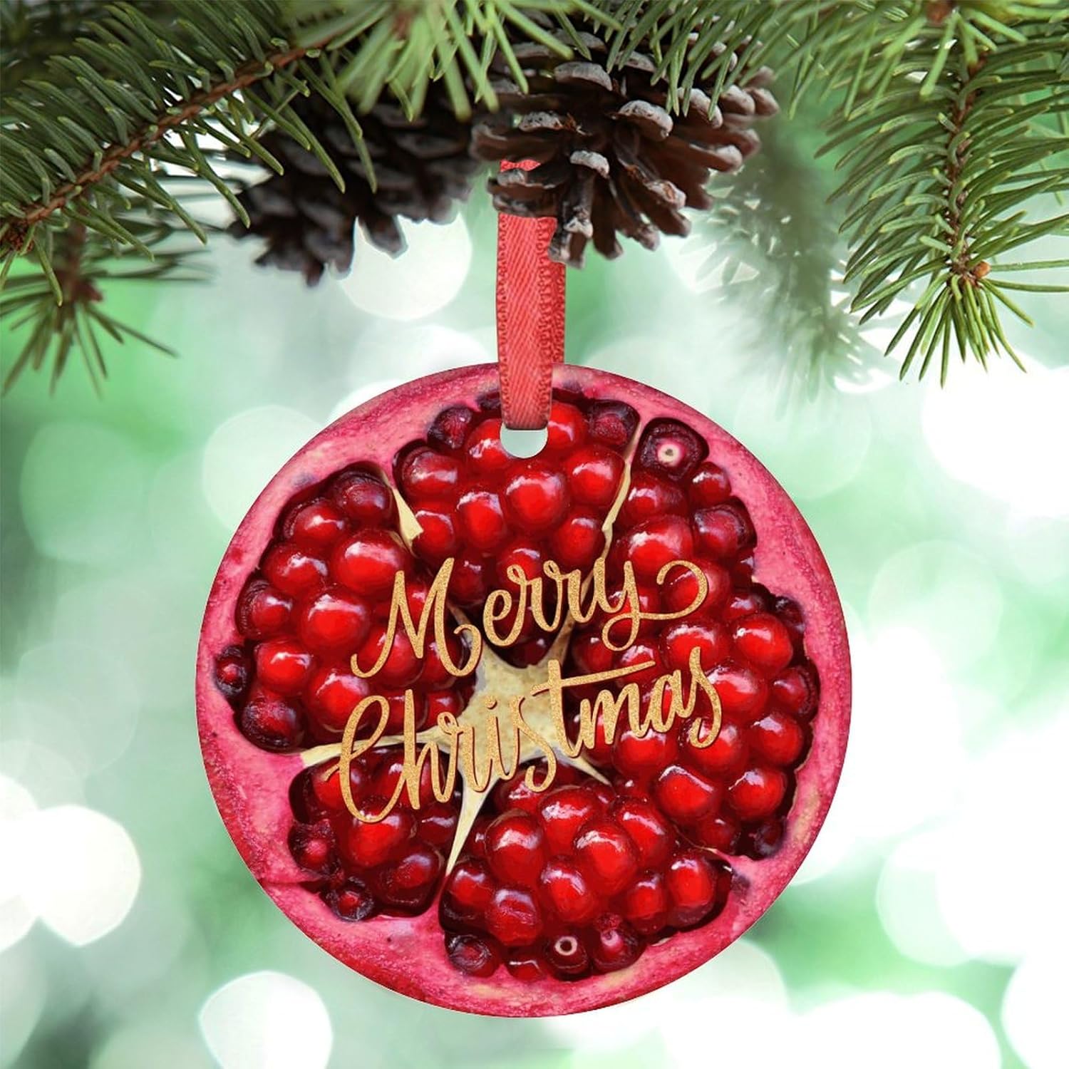Pomegranate Christmas Tree Ornaments 3 Inch