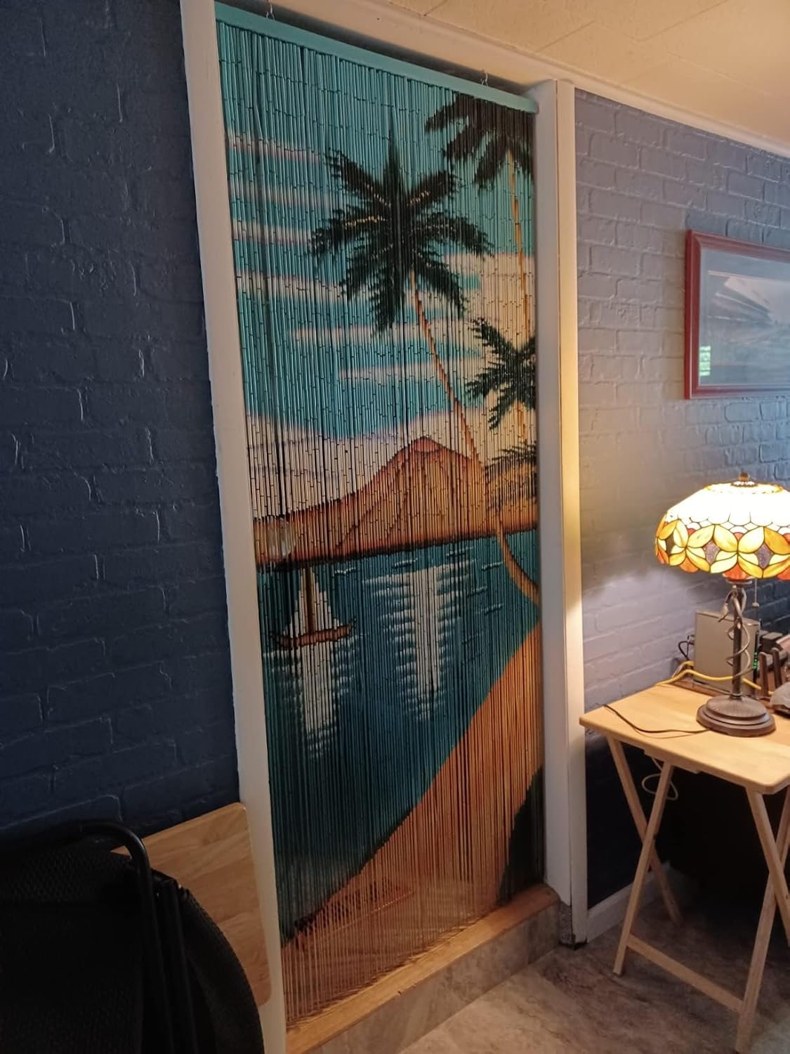 Handmade Beaded Curtain with 4000 Painted Beads