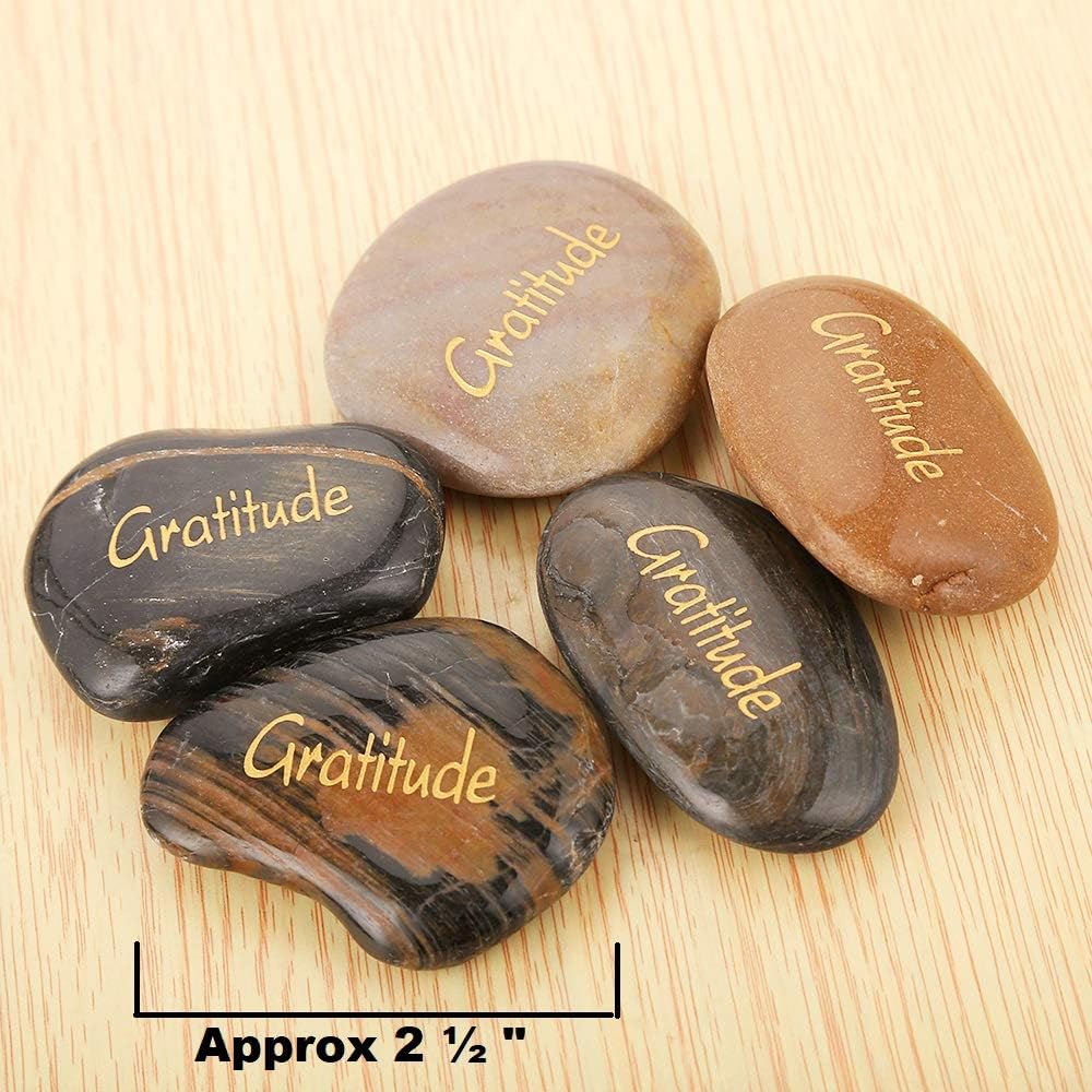 ROCKIMPACT Gratitude Stones 12pcs Pocket Rock Set