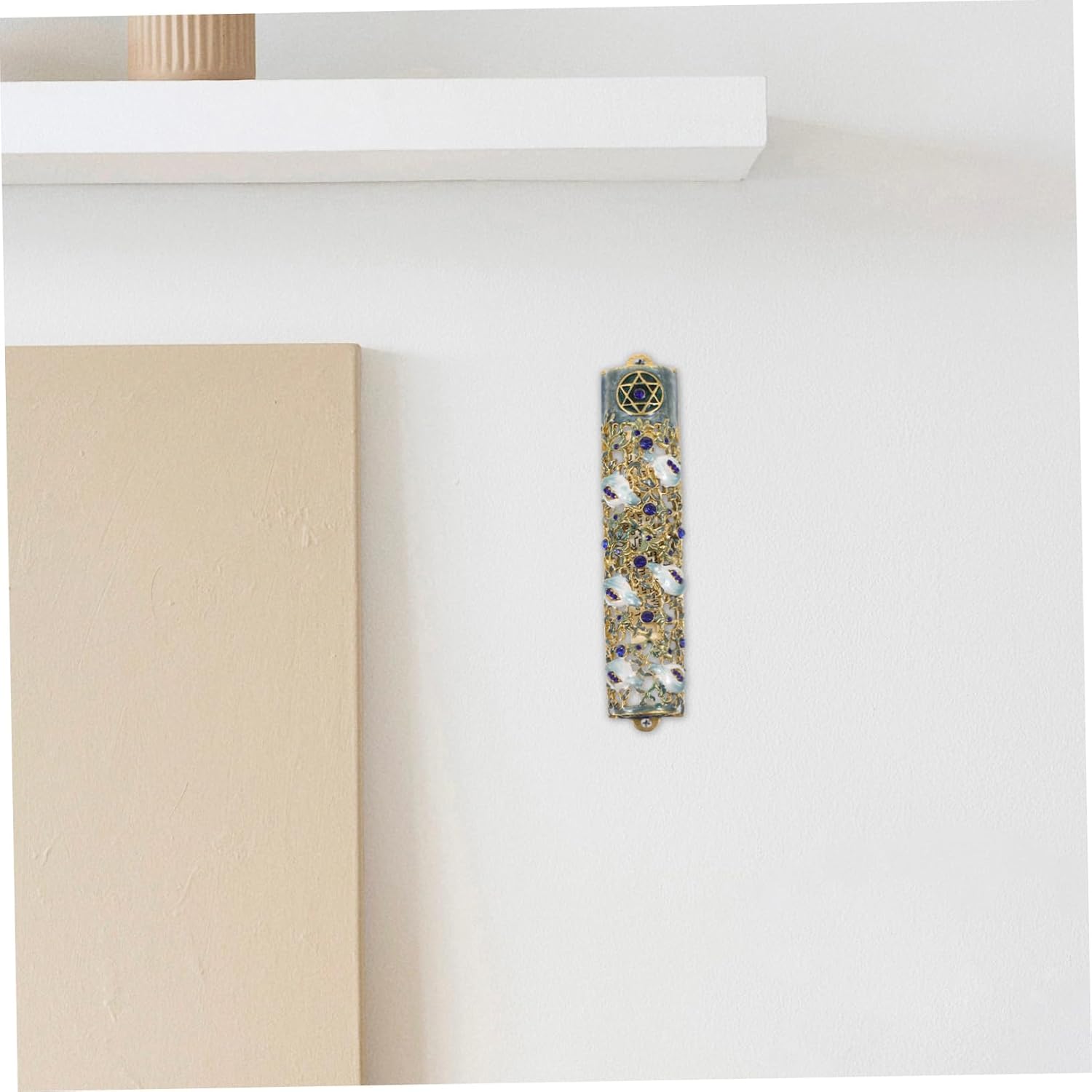 Elegant Mezuzah Scroll Door Blessing Decor