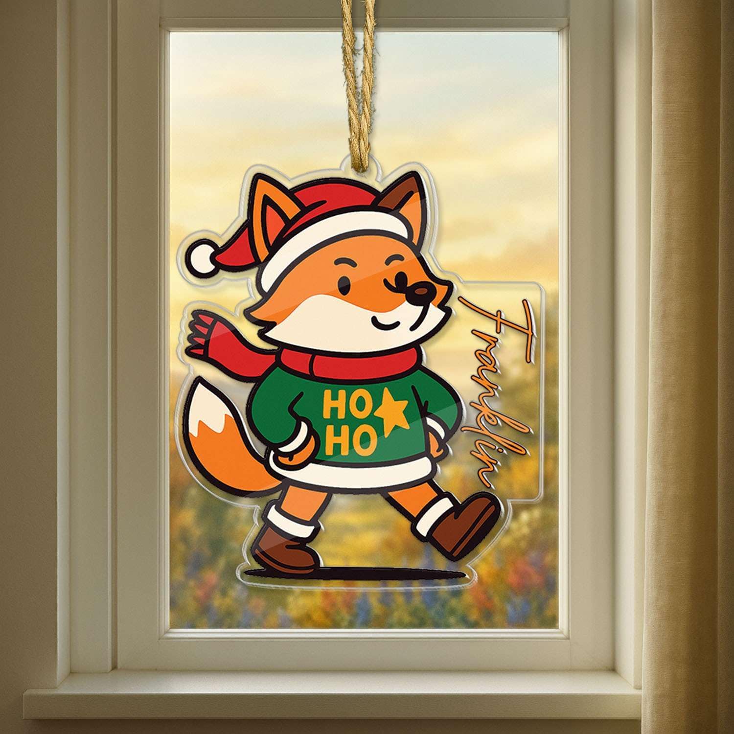 Personalized Animal Shaped Acrylic Christmas Ornament for Siblings 2025